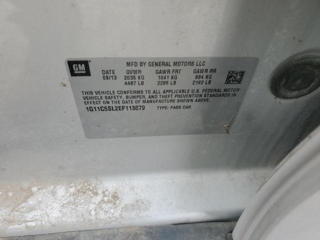 1G11C5SL2EF113879 - 2014 CHEVROLET MALIBU 1LT 银色 照片 13