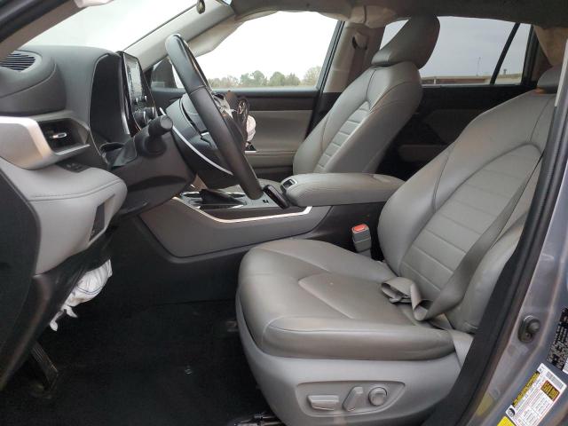 5TDGZRAH7NS115454 - 2022 TOYOTA HIGHLANDER XLE BLUE photo 7