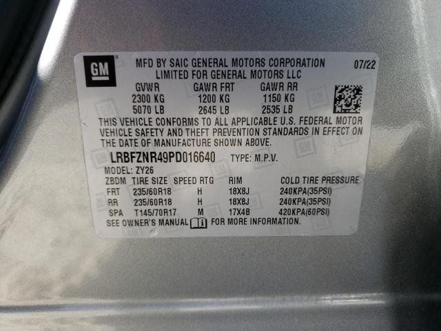 LRBFZNR49PD016640 - 2023 BUICK ENVISION ESSENCE SILVER photo 13