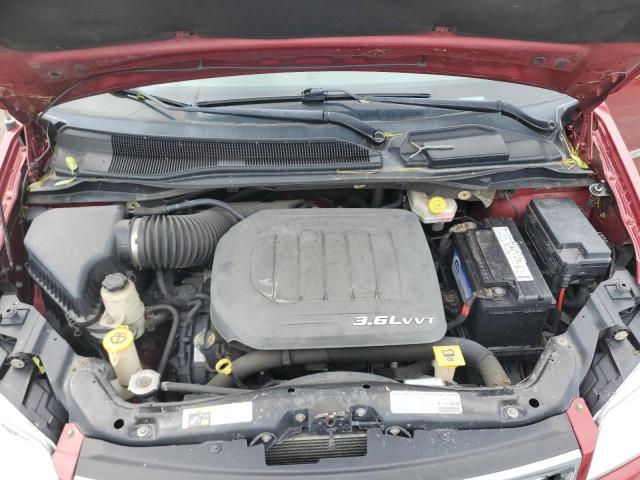 2C4RC1CG4DR661233 - 2013 CHRYSLER TOWN & COU TOURING L RED photo 12