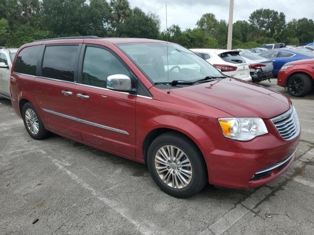 2C4RC1CG4DR661233 - 2013 CHRYSLER TOWN & COU TOURING L RED photo 4