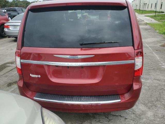 2C4RC1CG4DR661233 - 2013 CHRYSLER TOWN & COU TOURING L RED photo 6
