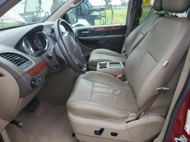 2C4RC1CG4DR661233 - 2013 CHRYSLER TOWN & COU TOURING L RED photo 7