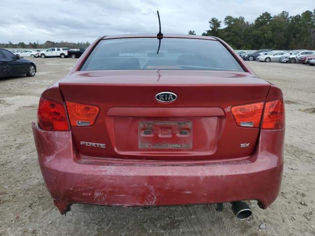 KNAFW4A34A5134181 - 2010 KIA FORTE SX RED photo 6