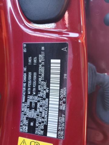 2T2BZMCAXJC156088 - 2018 LEXUS RX 350 BASE RED photo 13