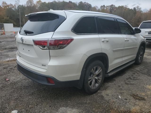 5TDKKRFH6FS106074 - 2015 TOYOTA HIGHLANDER XLE WHITE photo 3