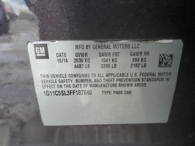 1G11C5SL3FF187040 - 2015 CHEVROLET MALIBU 1LT Bordo foto 12