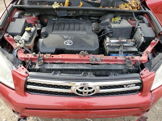 JTMBK31V866002387 - 2006 TOYOTA RAV4 LIMITED RED photo 12