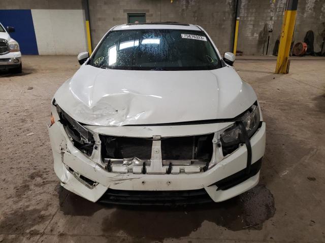 2HGFC2F77HH530928 - 2017 HONDA CIVIC EX WHITE photo 5