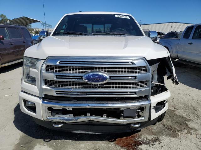 1FTEW1EF9FFC68381 - 2015 FORD F150 SUPERCREW WHITE photo 5