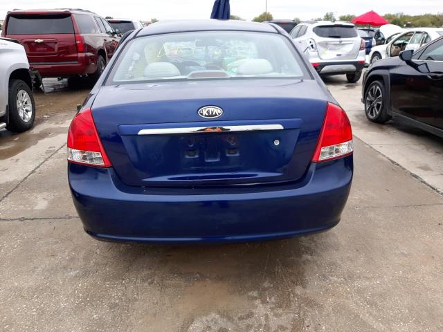 KNAFE121X85520225 - 2008 KIA SPECTRA EX BLUE photo 6