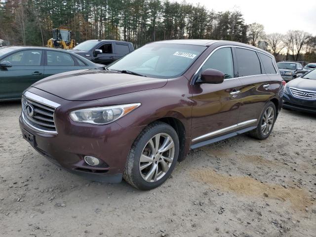 5N1AL0MM9DC304615 - 2013 INFINITI JX35 BURGUNDY photo 1