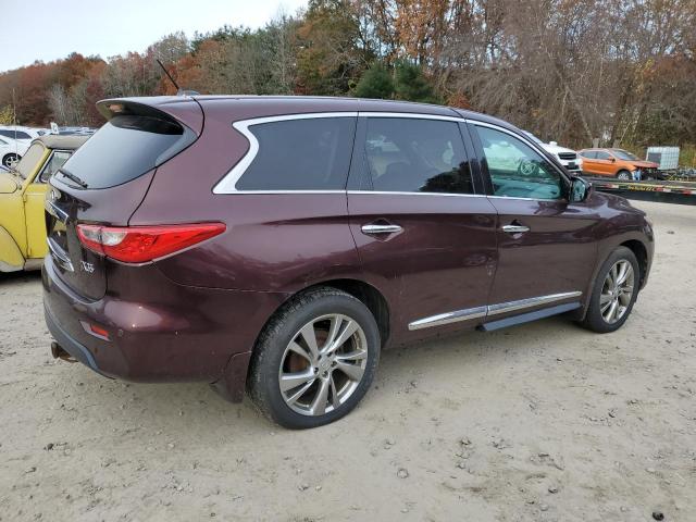 5N1AL0MM9DC304615 - 2013 INFINITI JX35 BURGUNDY photo 3