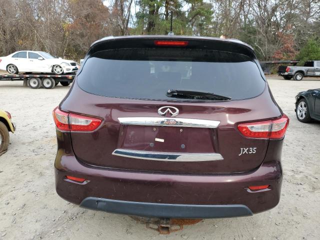 5N1AL0MM9DC304615 - 2013 INFINITI JX35 BURGUNDY photo 6