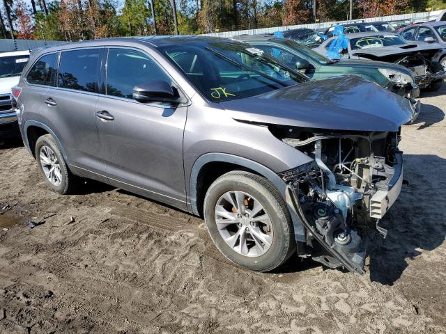 5TDZKRFH8FS105779 - 2015 TOYOTA HIGHLANDER LE GRAY photo 4