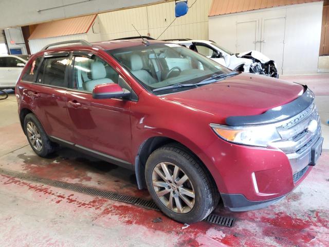 2FMDK4JC6DBA89651 - 2013 FORD EDGE SEL RED photo 4