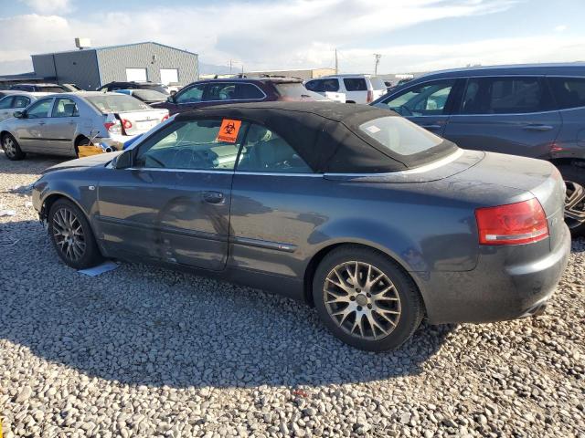 WAUAF48H39K007835 - 2009 AUDI A4 2.0T CABRIOLET GRAY photo 2