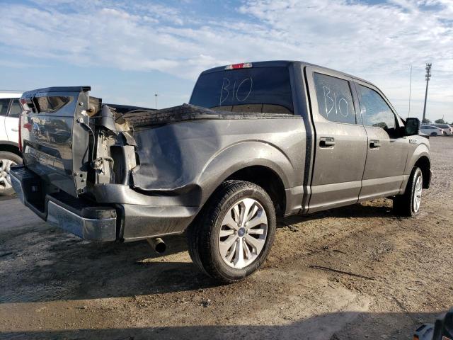 1FTEW1C50KKC39203 - 2019 FORD F150 SUPERCREW GRAY photo 3