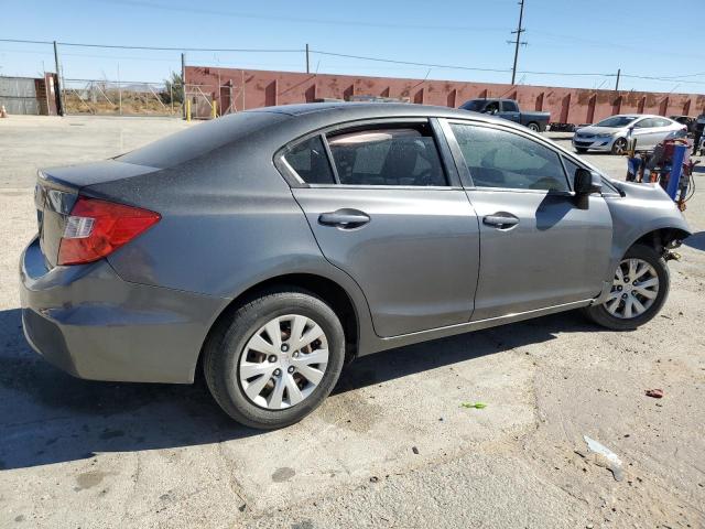 19XFB2F5XCE326192 - 2012 HONDA CIVIC LX GRAY photo 3