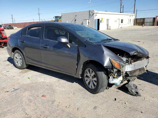 19XFB2F5XCE326192 - 2012 HONDA CIVIC LX GRAY photo 4