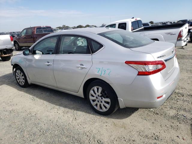 3N1AB7APXFL639228 - 2015 NISSAN SENTRA S SILVER photo 2