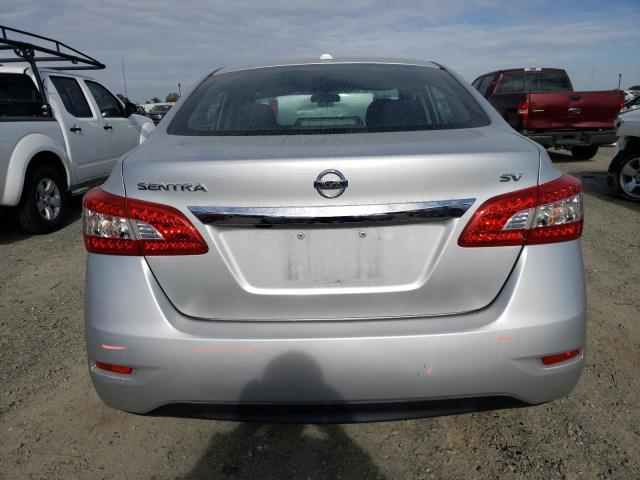 3N1AB7APXFL639228 - 2015 NISSAN SENTRA S SILVER photo 6