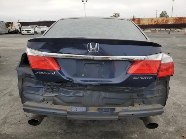 1HGCR2F55FA214665 - 2015 HONDA ACCORD SPORT BLUE photo 6