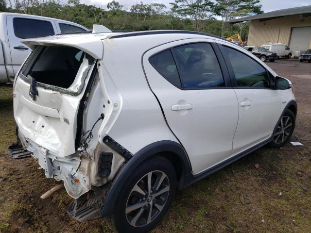 JTDKDTB33J1614901 - 2018 TOYOTA PRIUS C WHITE photo 3