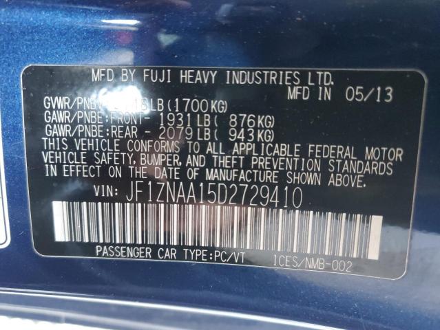 JF1ZNAA15D2729410 - 2013 TOYOTA SCION FR-S 蓝色 照片 12