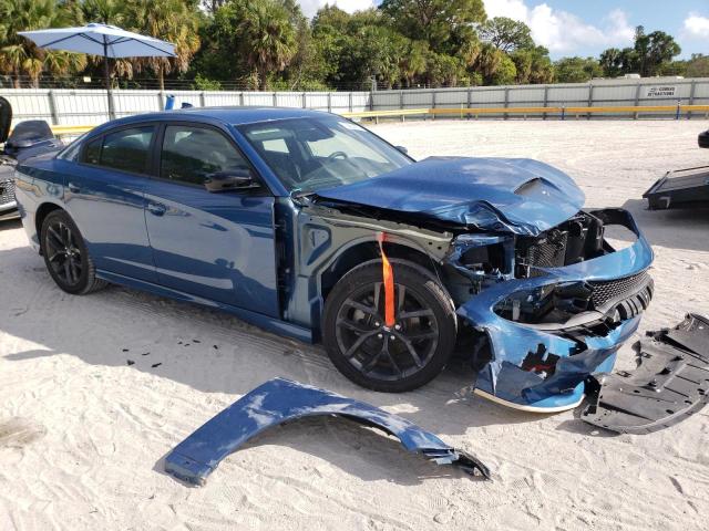 2C3CDXHG7NH193279 - 2022 DODGE CHARGER GT BLUE photo 4