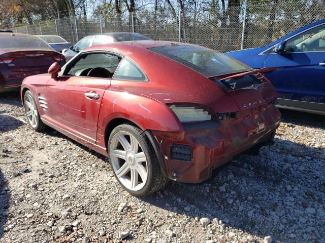 1C3AN69L74X008071 - 2004 CHRYSLER CROSSFIRE LIMITED BURGUNDY photo 2