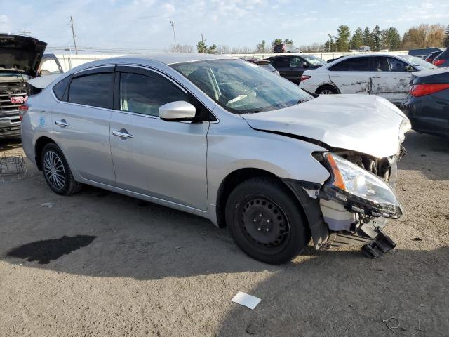 3N1AB7AP7EY289672 - 2014 NISSAN SENTRA S SILVER photo 4