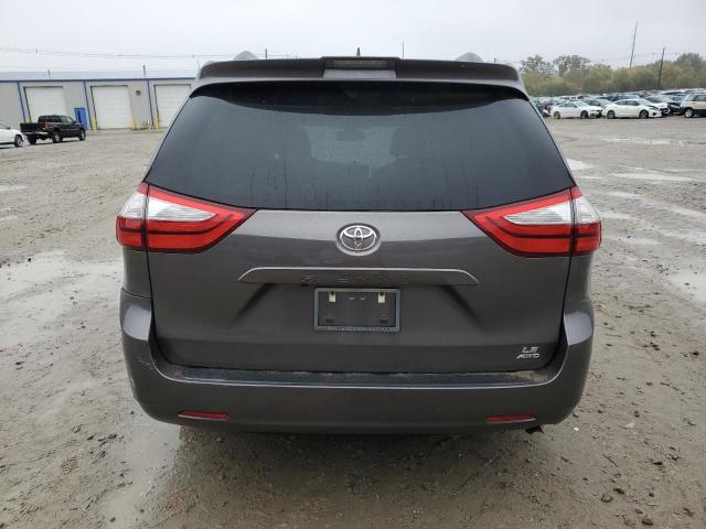 5TDJZ3DC9KS216445 - 2019 TOYOTA SIENNA LE GRAY photo 6