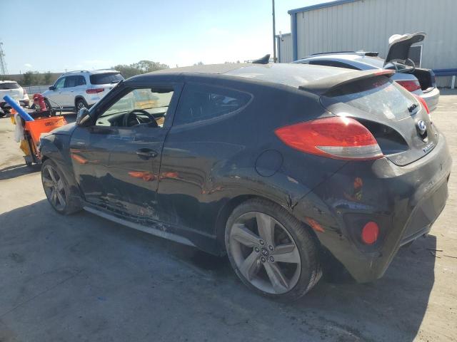 KMHTC6AE5FU226386 - 2015 HYUNDAI VELOSTER TURBO BLACK photo 2