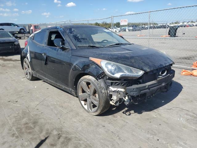 KMHTC6AE5FU226386 - 2015 HYUNDAI VELOSTER TURBO BLACK photo 4