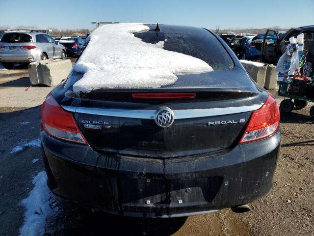 W04GY5GV2B1138278 - 2011 BUICK REGAL CXL BLACK photo 6