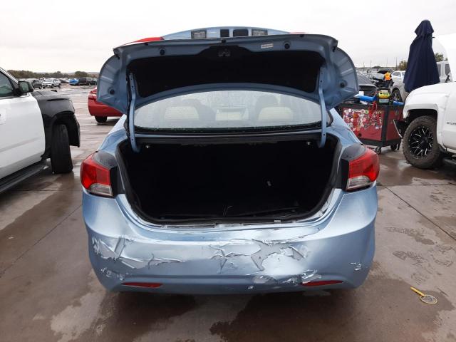 KMHDH4AE1DU717125 - 2013 HYUNDAI ELANTRA GLS BLUE photo 6