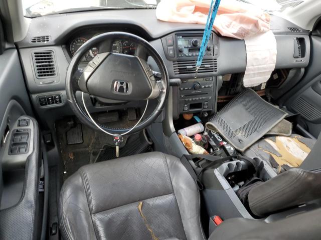 5FNYF18535B026219 - 2005 HONDA PILOT EXL BLUE photo 8