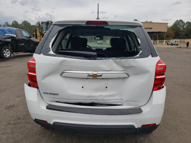 2GNALBEK8H1610933 - 2017 CHEVROLET EQUINOX LS WHITE photo 6