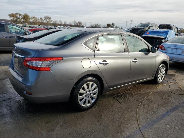 3N1AB7AP4FY238034 - 2015 NISSAN SENTRA S GRAY photo 3