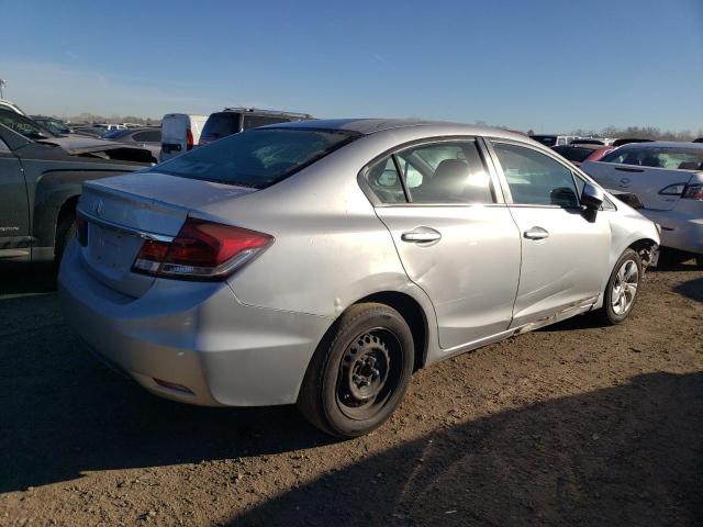 19XFB2F53DE069247 - 2013 HONDA CIVIC LX SILVER photo 3