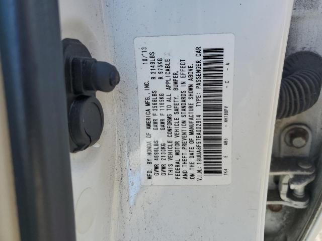 19UUA8F57EA002914 - 2014 ACURA TL TECH WHITE photo 12