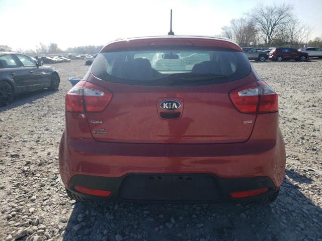 KNADM5A31D6295072 - 2013 KIA RIO LX RED photo 6