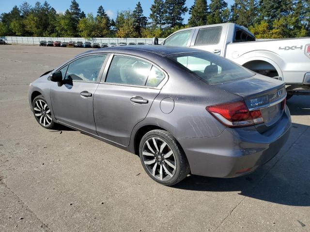 19XFB2F94FE087732 - 2015 HONDA CIVIC EXL ნაცრისფერი ფოტო 2