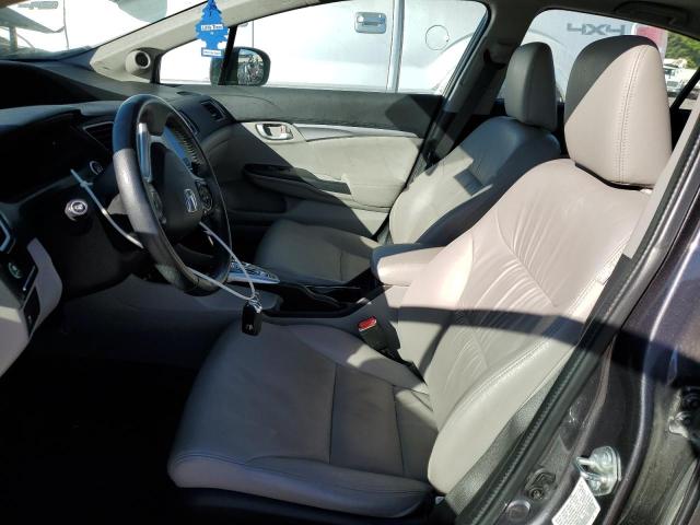 19XFB2F94FE087732 - 2015 HONDA CIVIC EXL ნაცრისფერი ფოტო 7