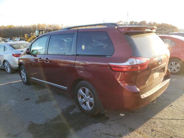 5TDKK3DC1GS740639 - 2016 TOYOTA SIENNA LE MAROON photo 2