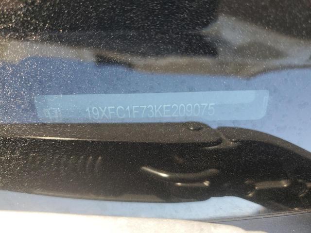 19XFC1F73KE209075 - 2019 HONDA CIVIC EXL თეთრი ფოტო 12