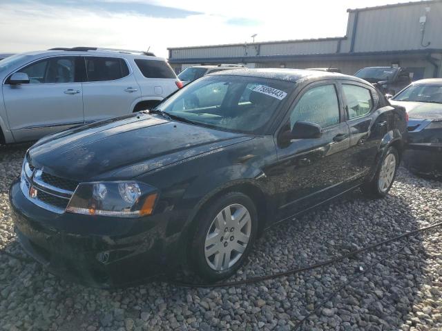 1C3CDZAB2DN562078 - 2013 DODGE AVENGER SE BLACK photo 1