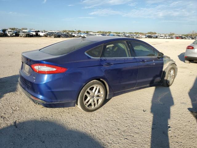 3FA6P0H73GR202077 - 2016 FORD FUSION SE BLUE photo 3