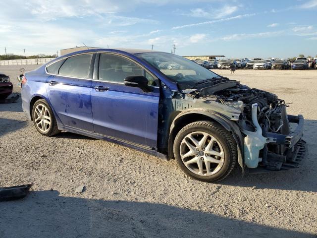 3FA6P0H73GR202077 - 2016 FORD FUSION SE BLUE photo 4